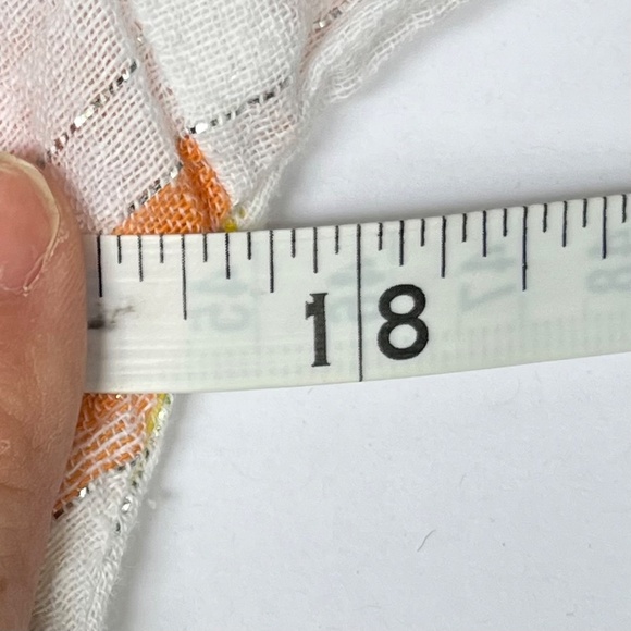 Vintage Striped Tie Front Shirt, Cropped, Colourful Cotton, Small - Picture 4 of 7